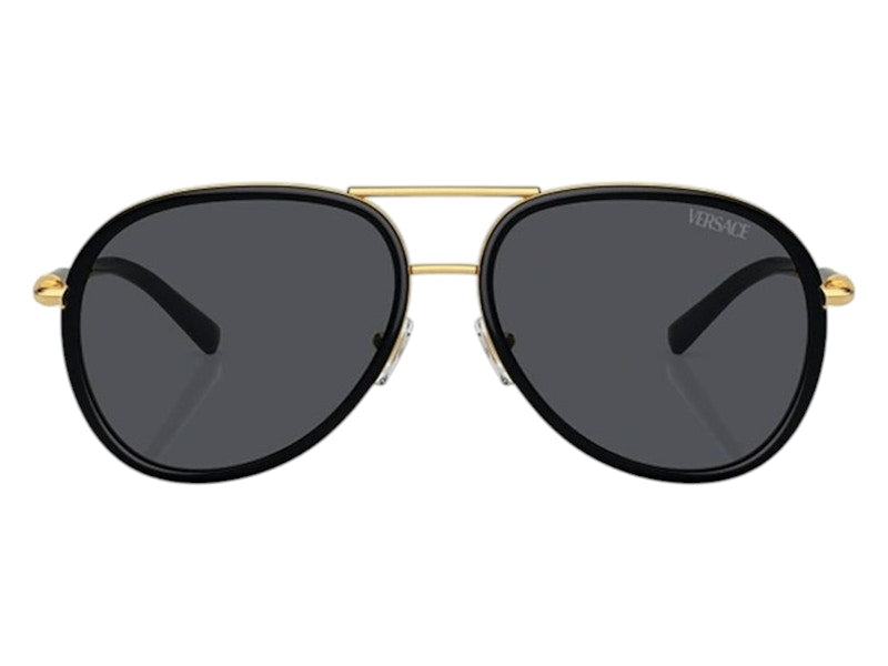 Versace Aviator Sunglasses Gray Black (VE2260 100287)