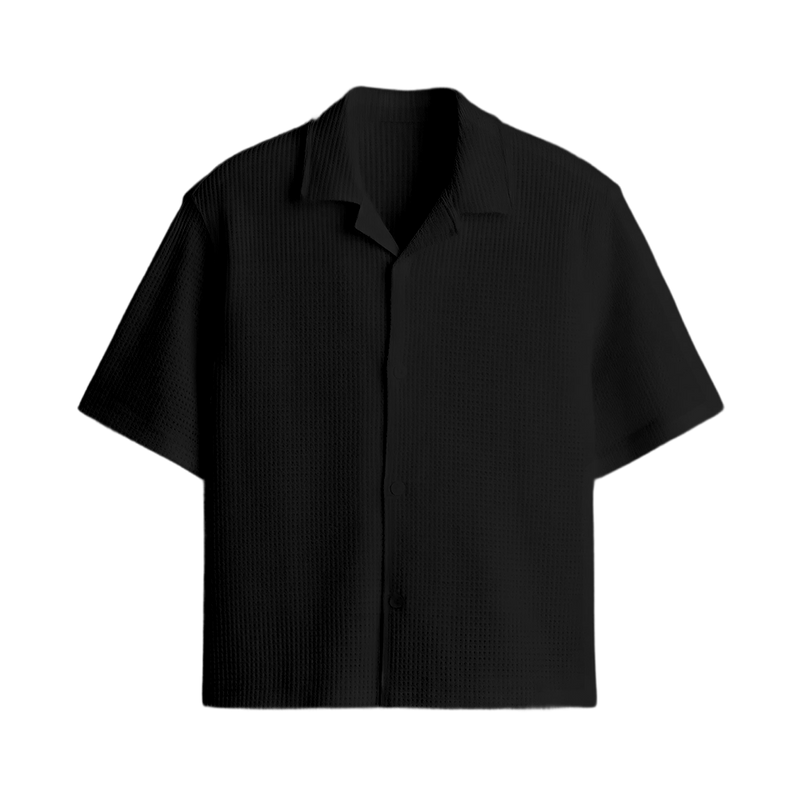 Waffle Shirt Black