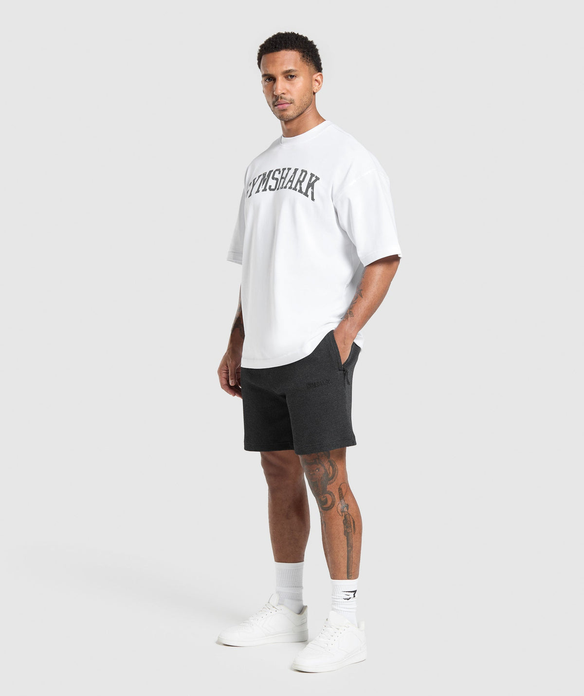 Gymshark Waffle Shorts Black