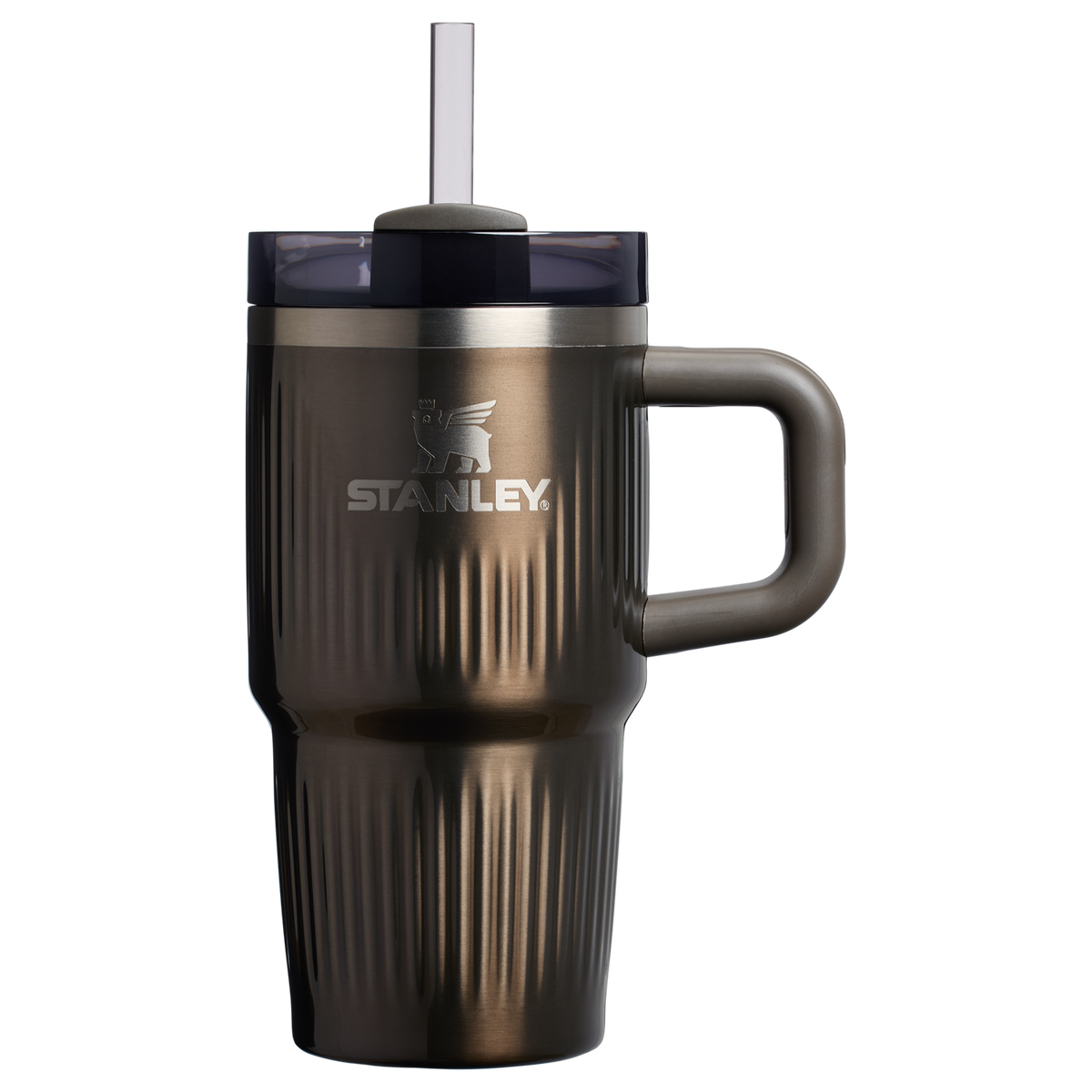 Stanley The Quencher H2.0 Fluted Tumbler with Handle 20 OZ Gunmetal Shine