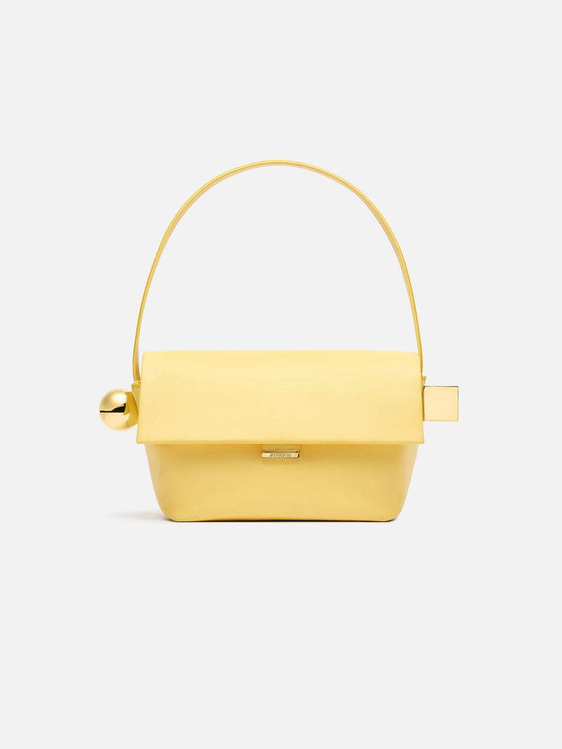 Jacquemus The Rond CarreFolded Shoulder Bag Light Yellow