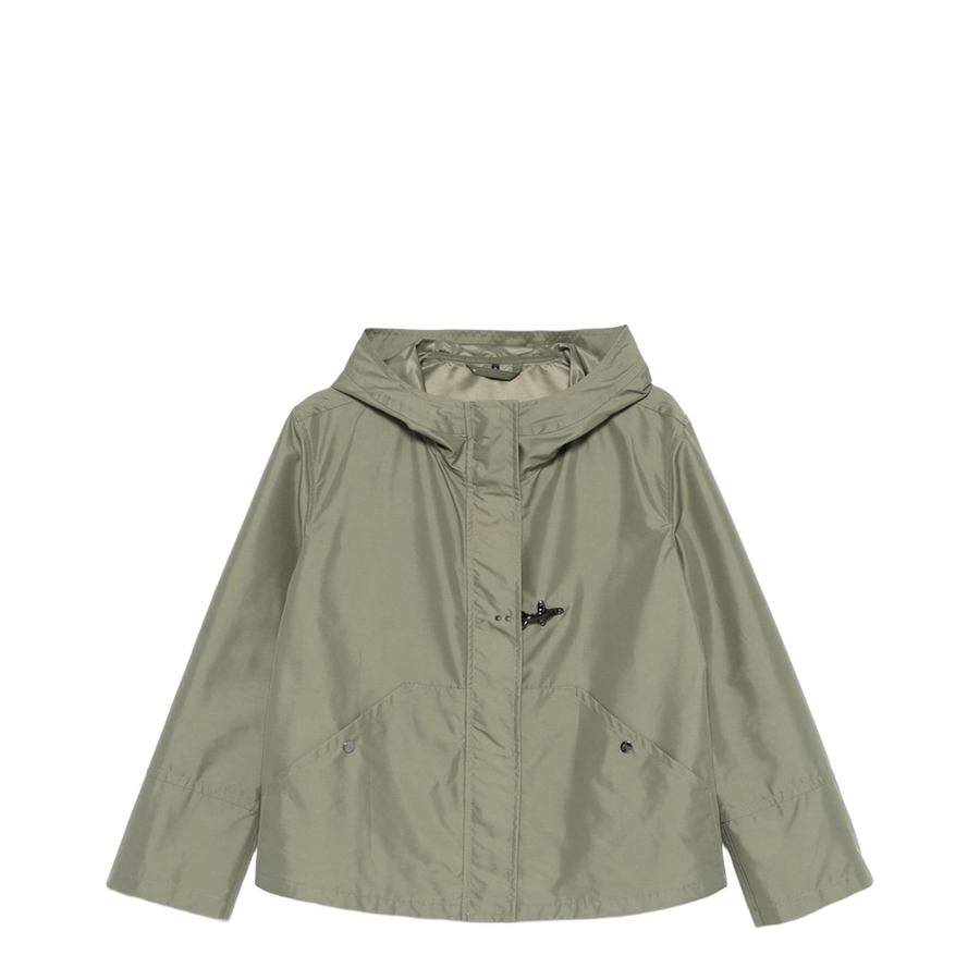 Shorts Parka Coat - Green