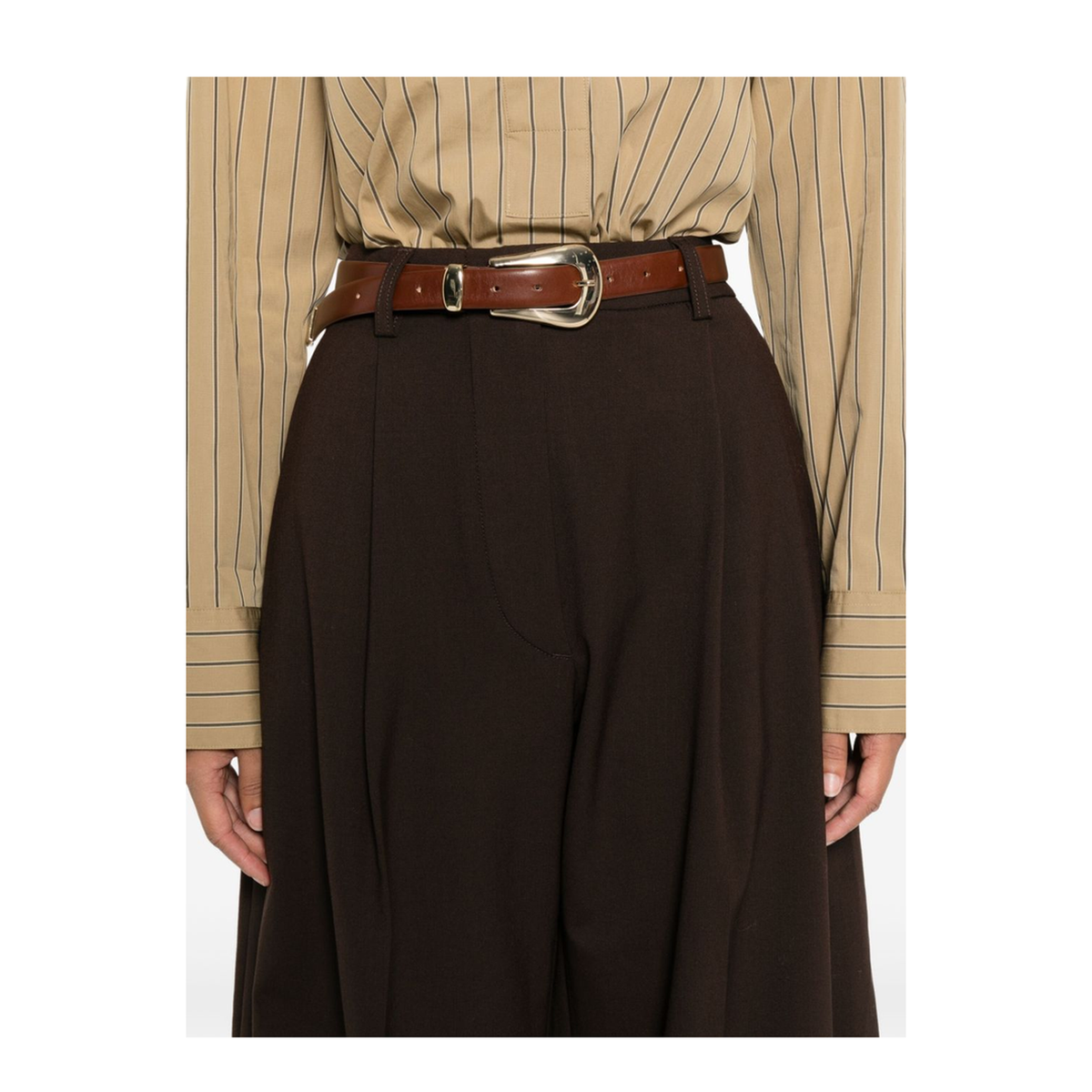 Billie Wool Blend Wide-Leg Trousers