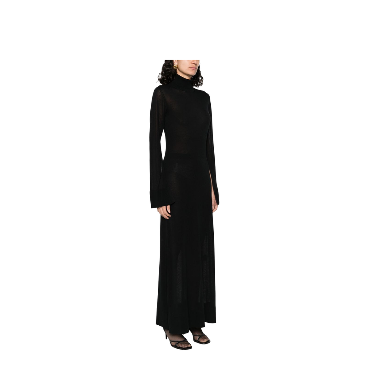 Black Roll Neck Dress