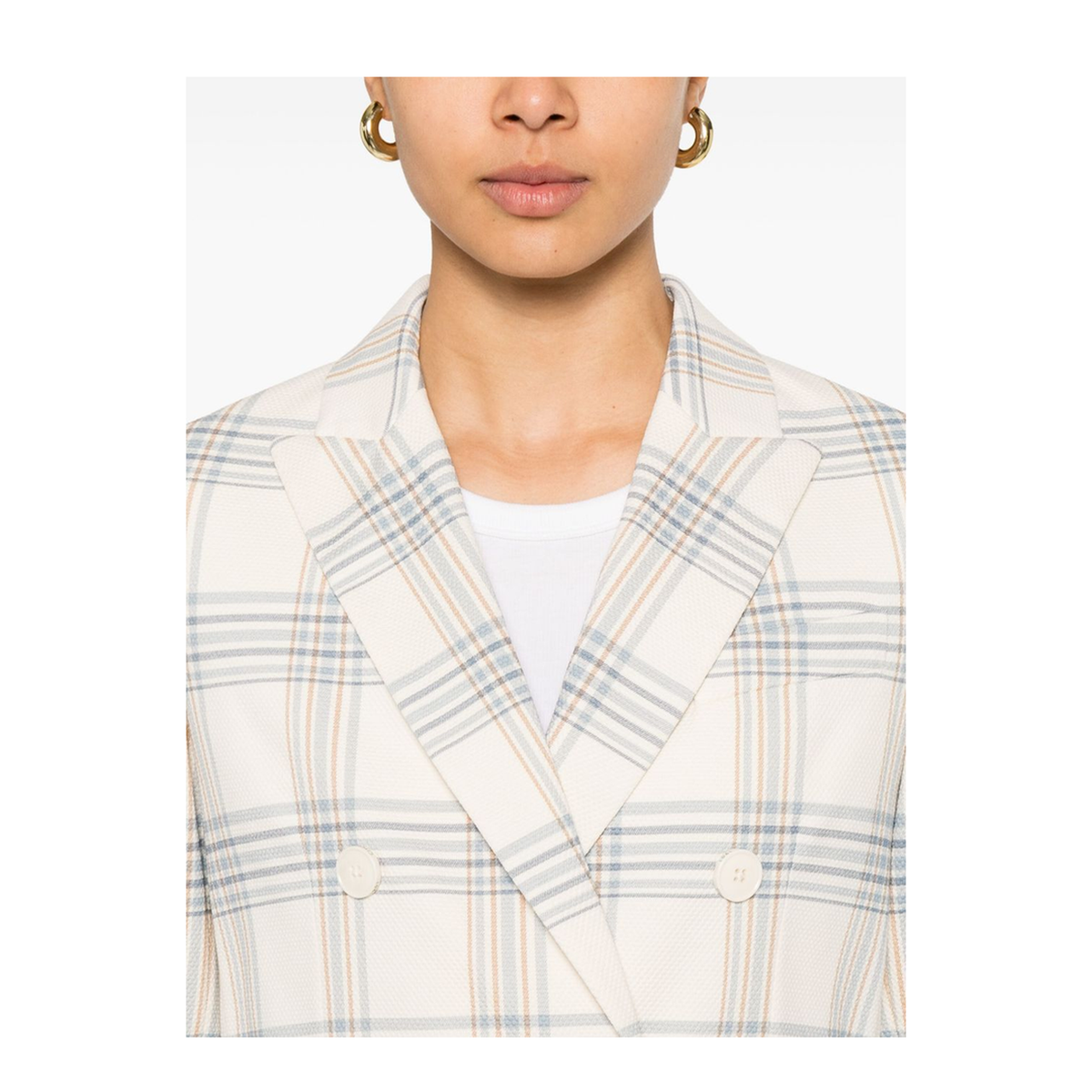 Cotton Double-Breasted Jacket