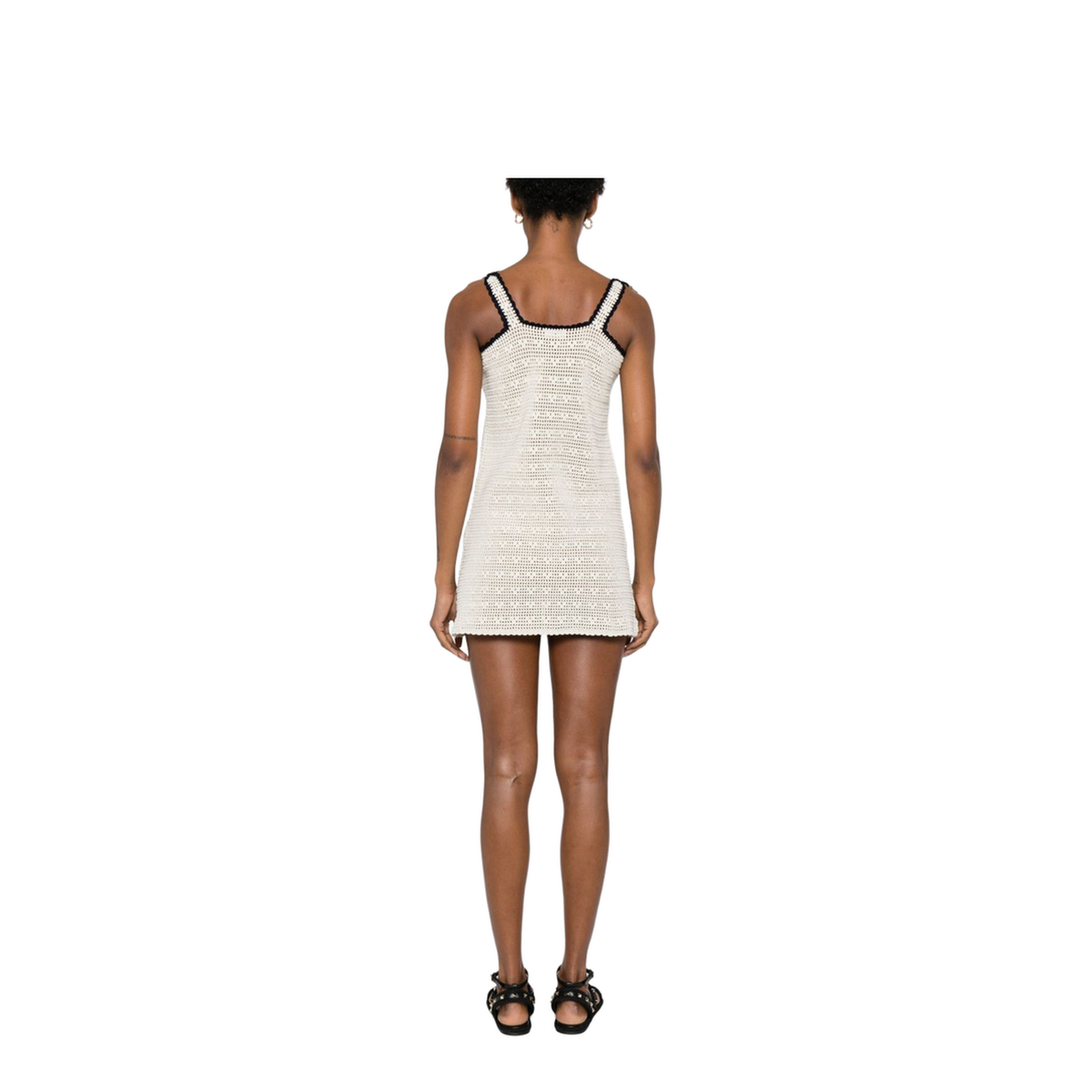 Triomphe Crop Top in Crochetted Cotton
