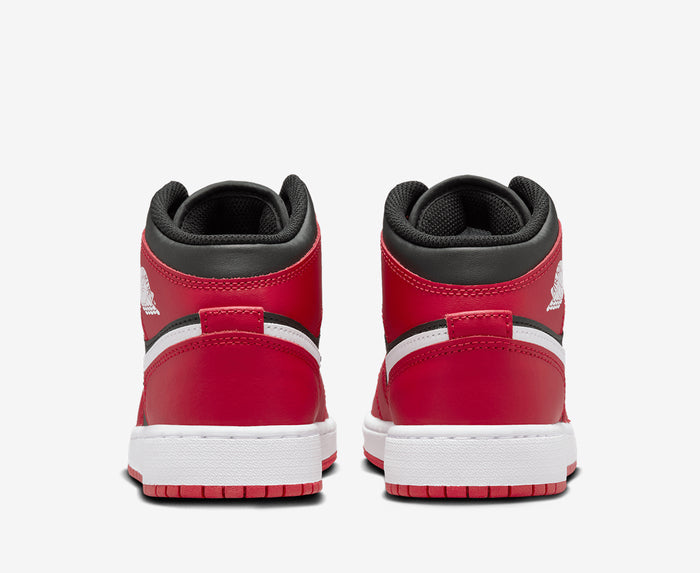 Air Jordan 1 Mid Black White Gym Red Sale