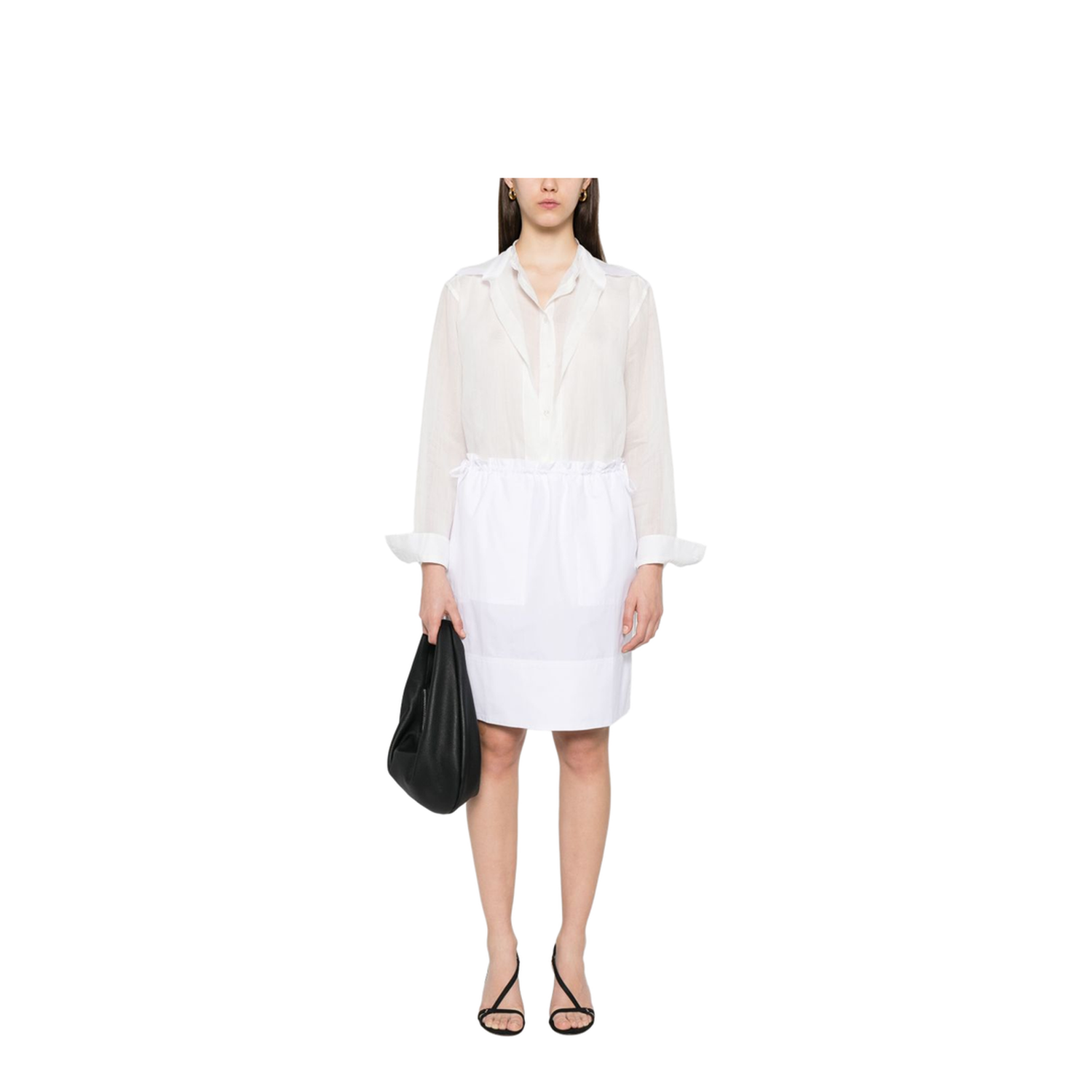 White Double Collar Shirt