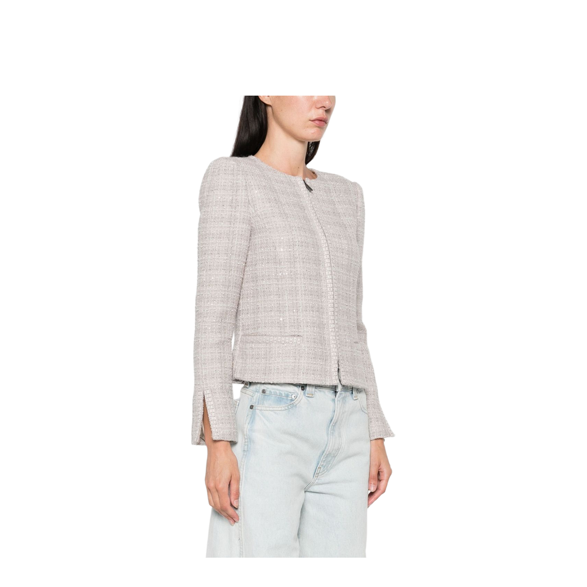 Wool Blend Blazer Jacket