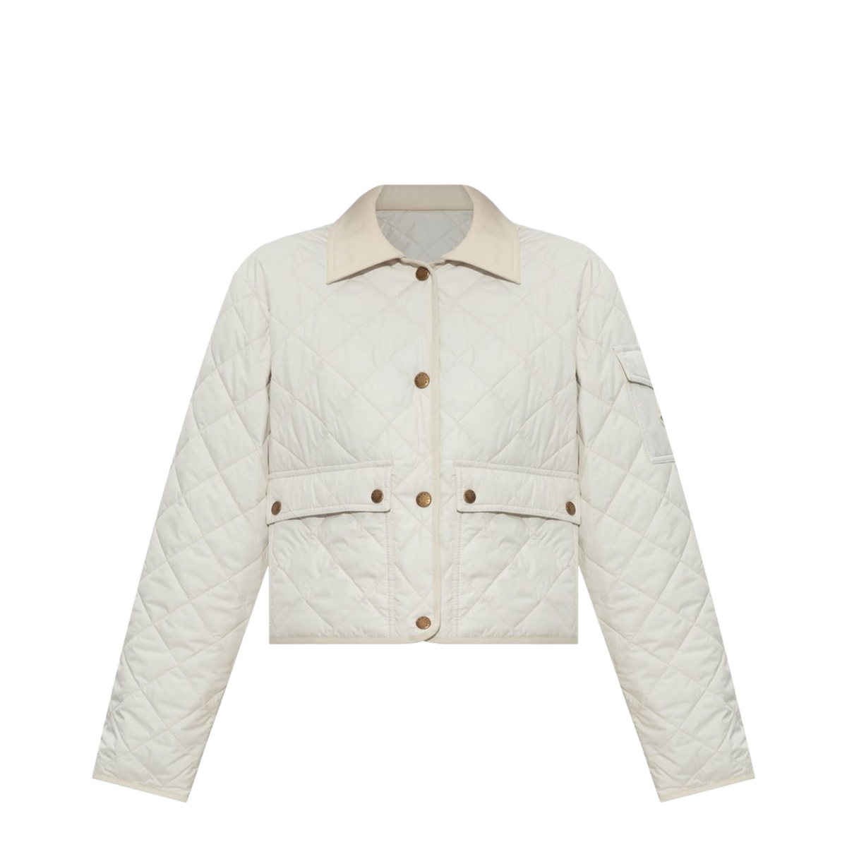 Chitre Diamond-Quilted Padded Shirt Jacket