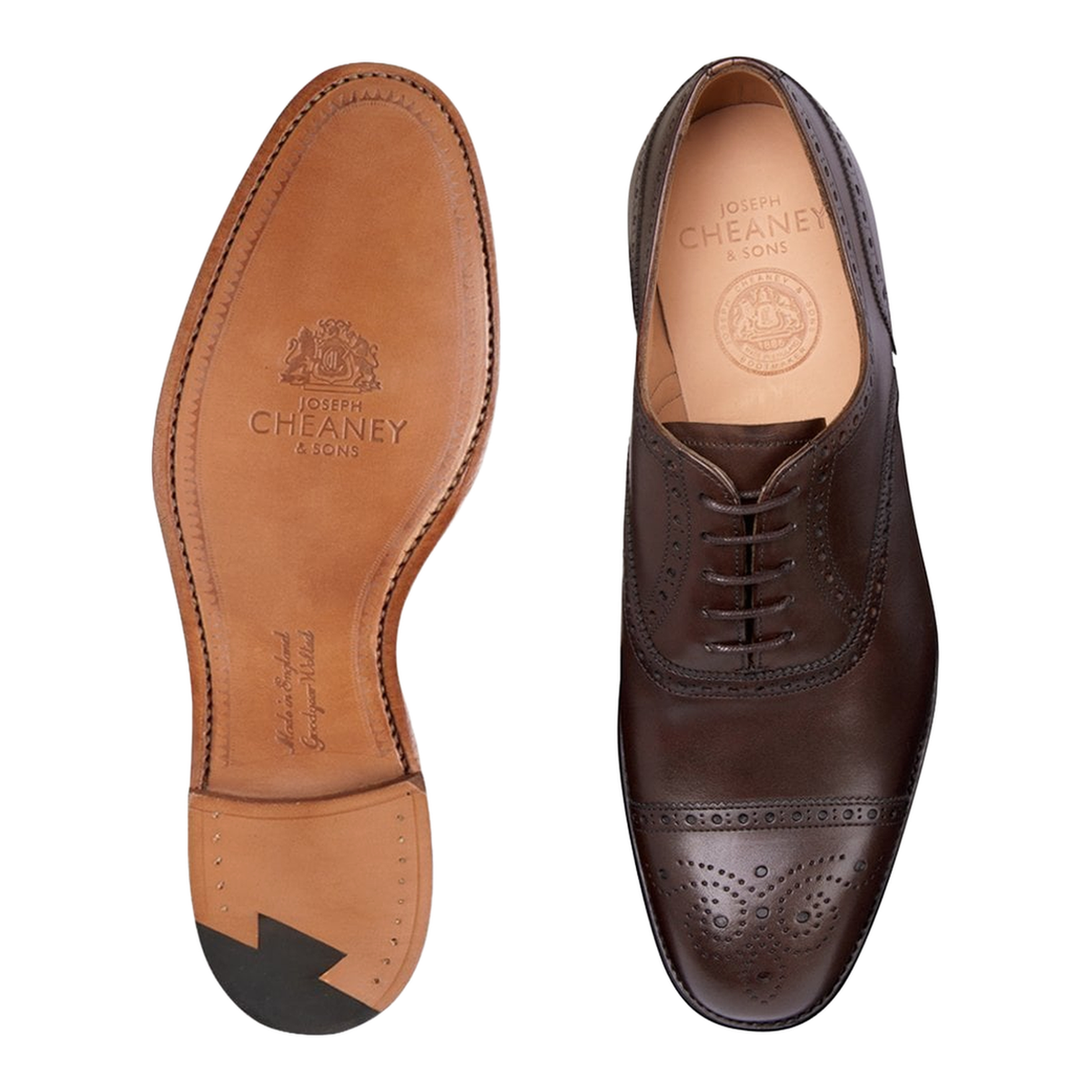 Wilfred Oxford Semi Brogue Calf Leather Shoes