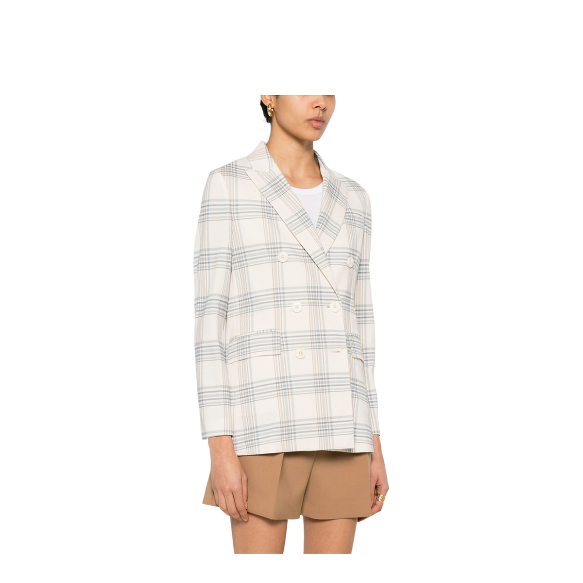 Cotton Double-Breasted Jacket