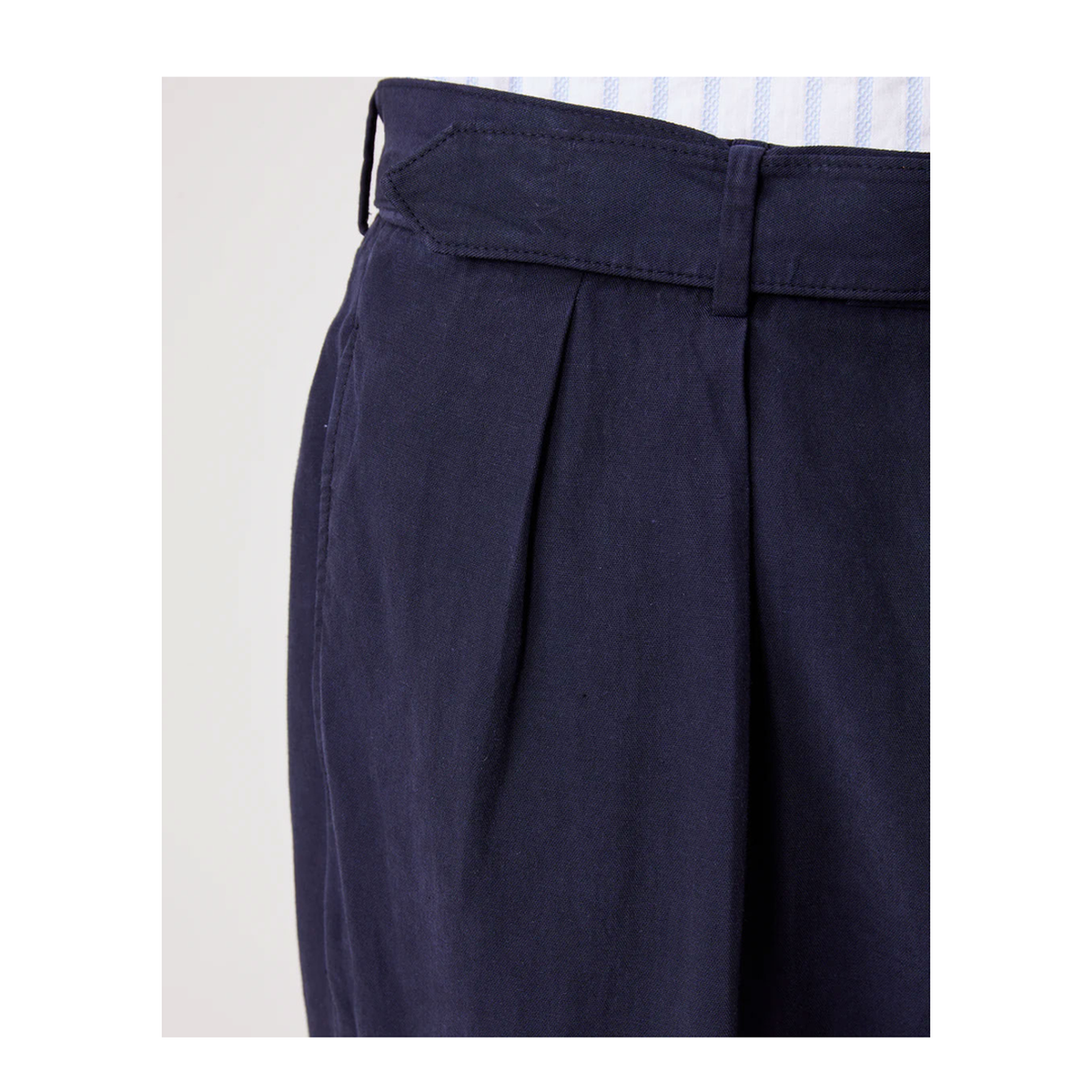 Pierre Cotton-linen Pants In Blue