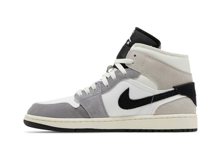 JORDAN 1 MID SE CRAFT WHITE CEMENT GREY BLACK