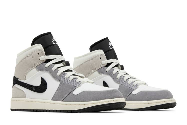 JORDAN 1 MID SE CRAFT WHITE CEMENT GREY BLACK