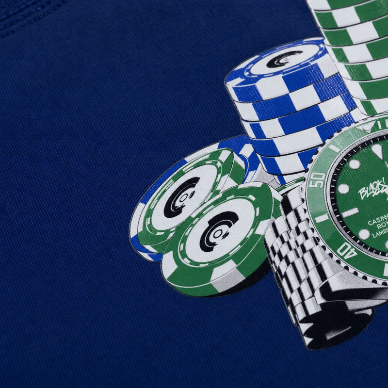 Blacklist Casino Royale Lambo Edition Royal blue Statement T-shirt