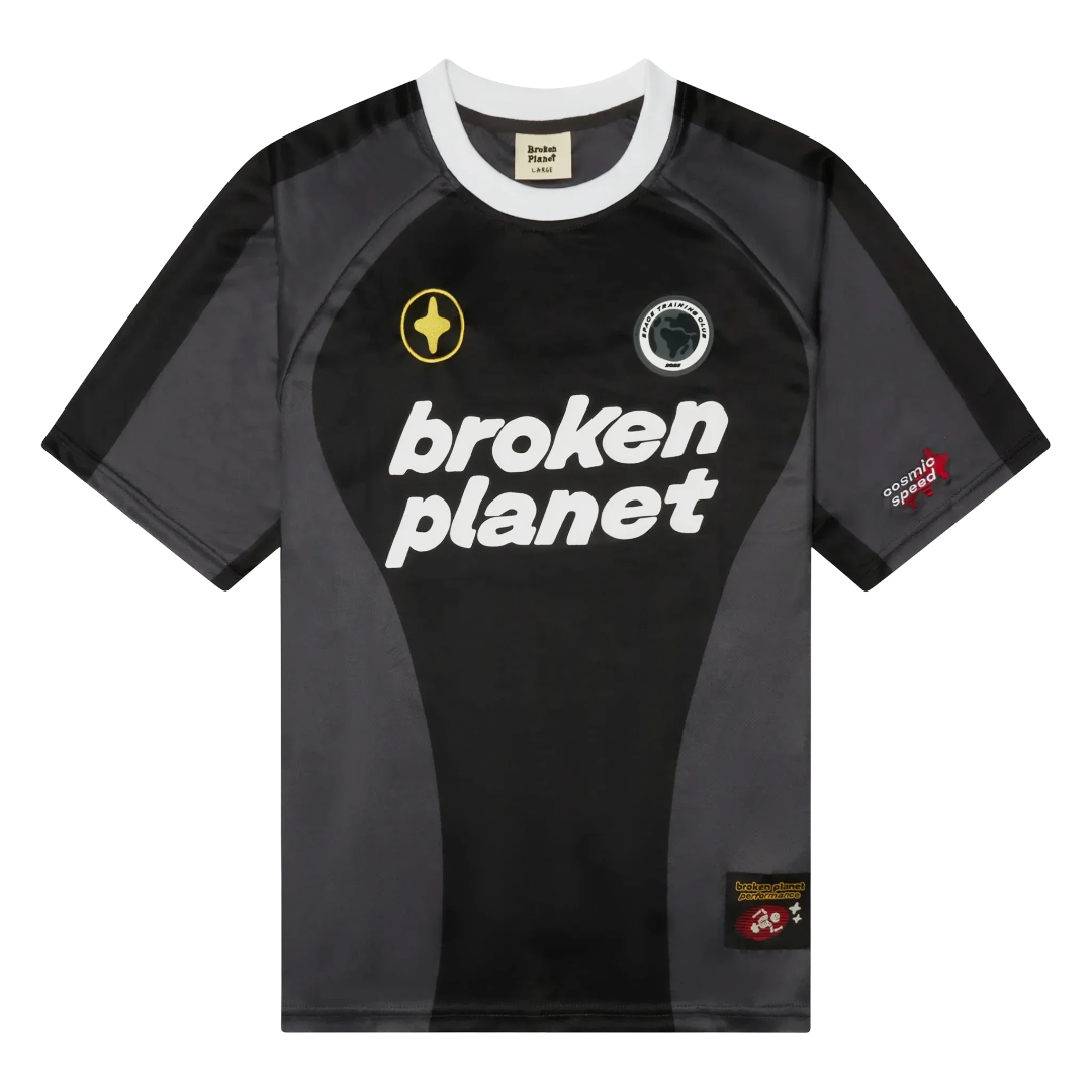 Broken Planet Football JerseyBlack/Grey