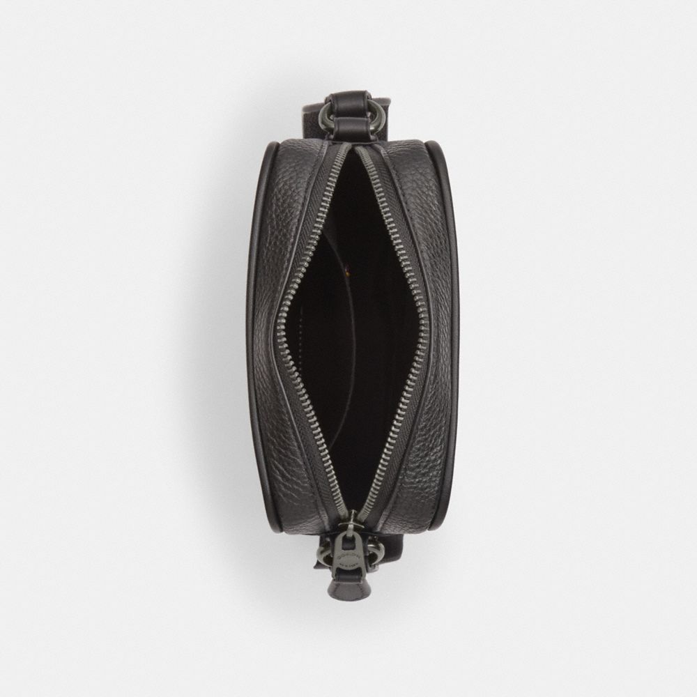 Coach Sullivan Crossbody Bag In Signature Canvas With Patches Gunmetal-Charcoal Multi