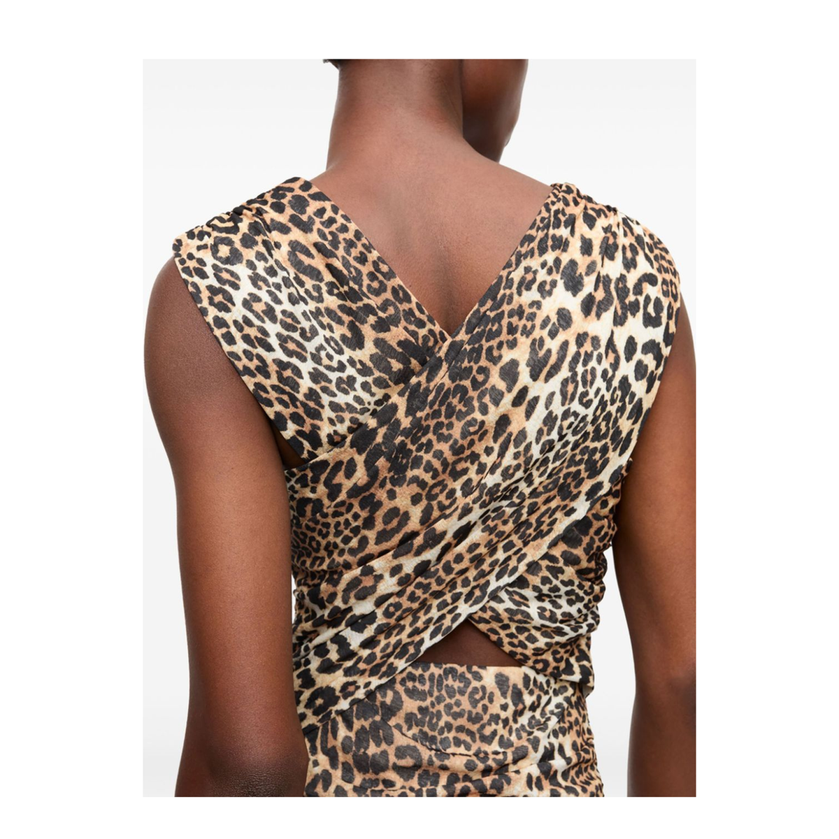 Asymmetric Hem V-Neck Top