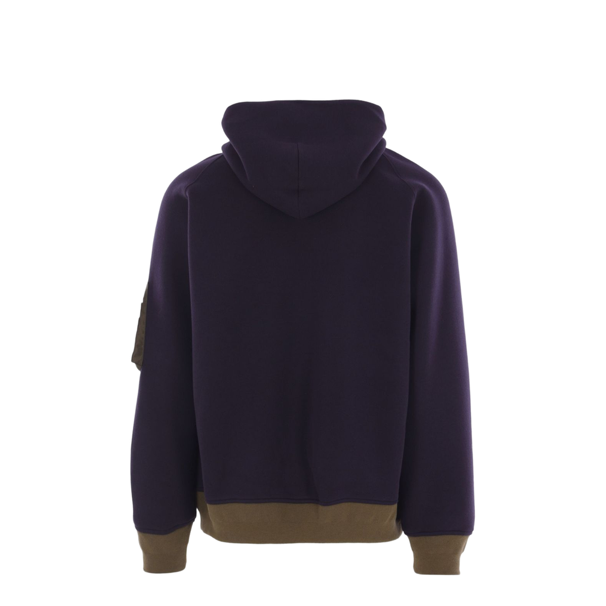 Hoodie with Bomber-Style Inserts