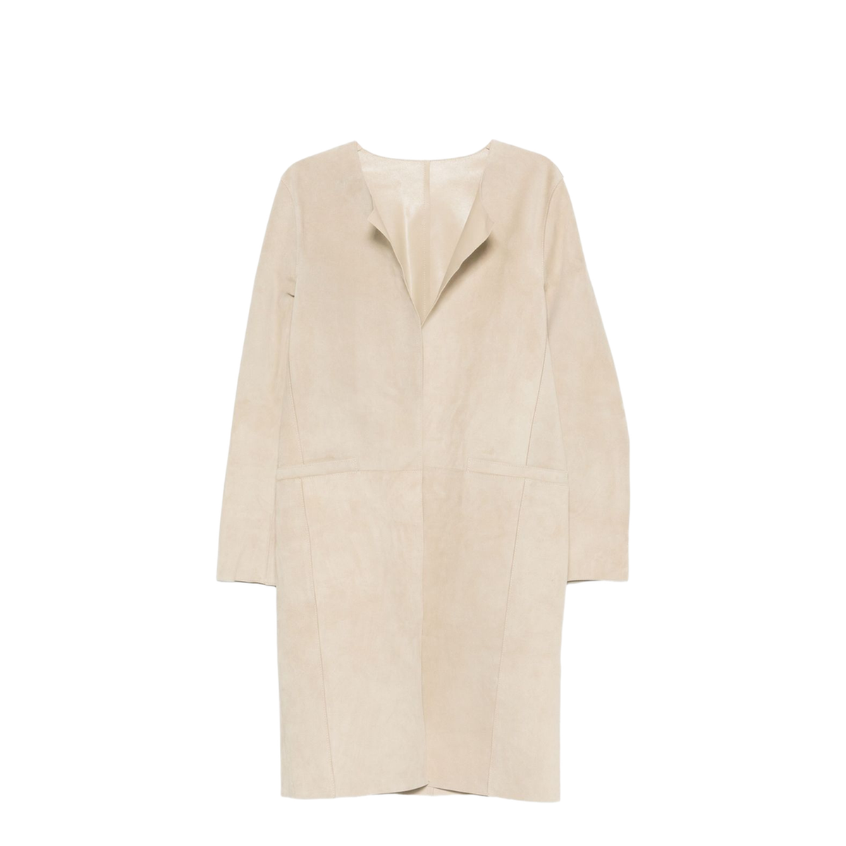 Suede Leather Coat