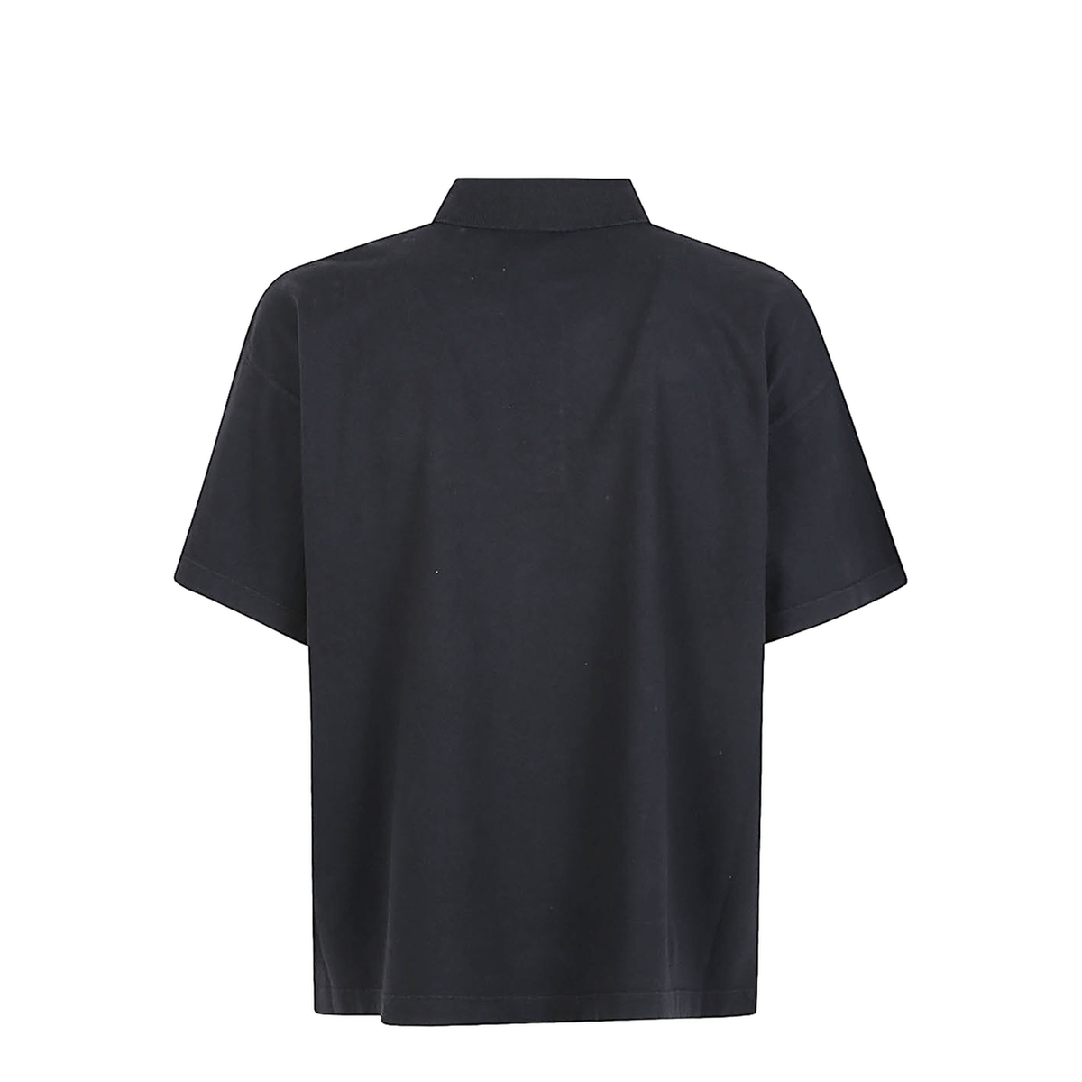 Black Oversized Polo Shirt