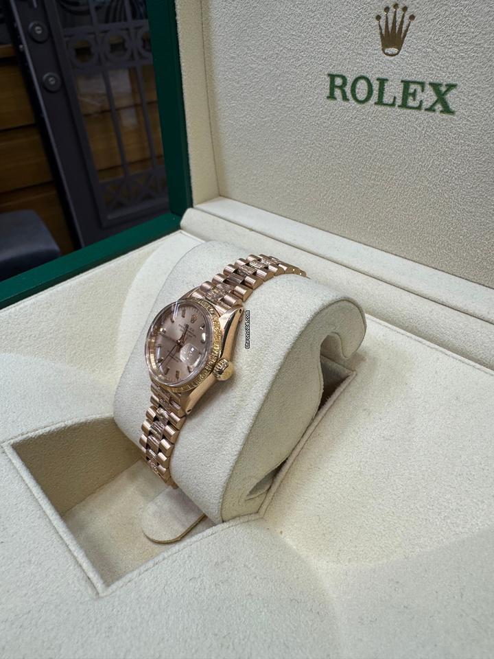 Rolex | Datejust | 6527 | Rose gold | 26 mm | Rose gold | Pink | Automatic