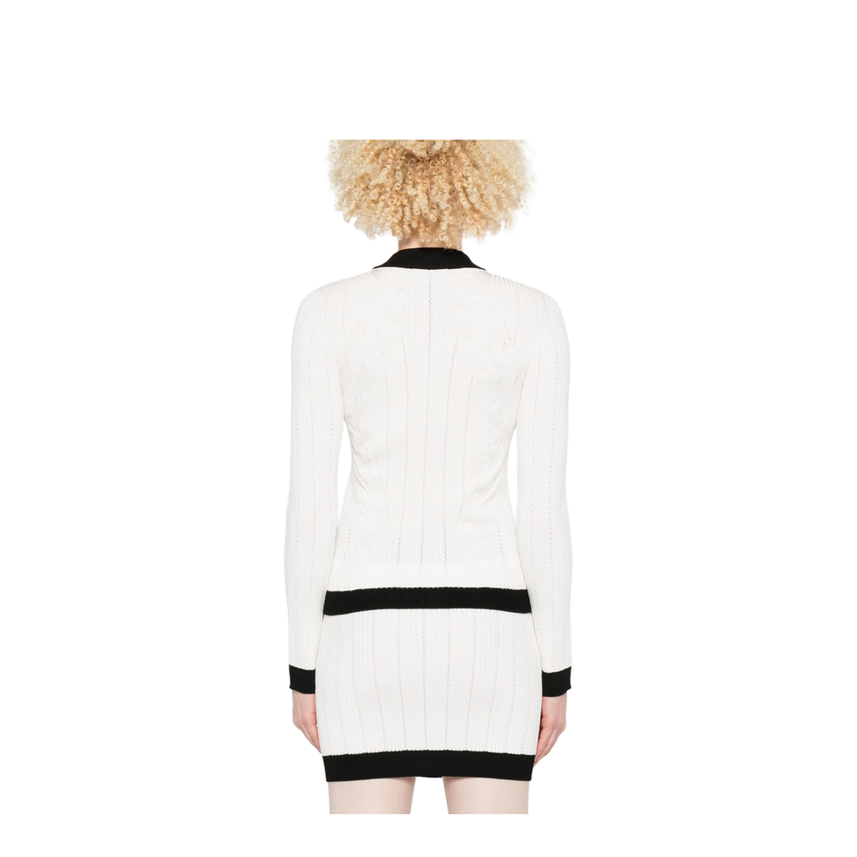 Knitted Crewneck Cardigan