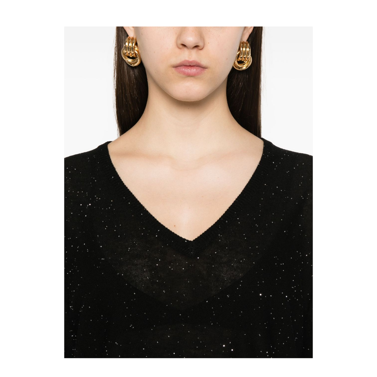 Wool V-Necked Sweater
