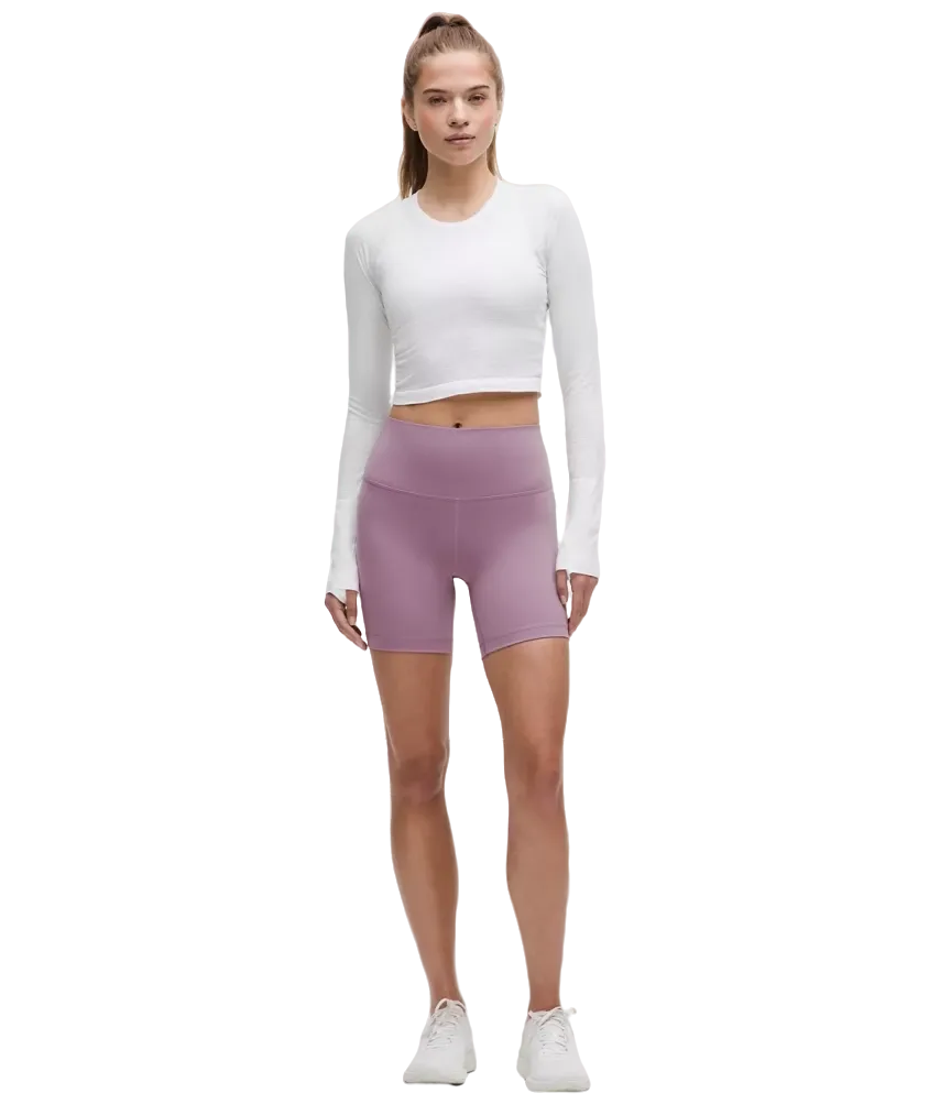 Lululemon Wunder Train High-Rise Shorts 6" Lavender Lux