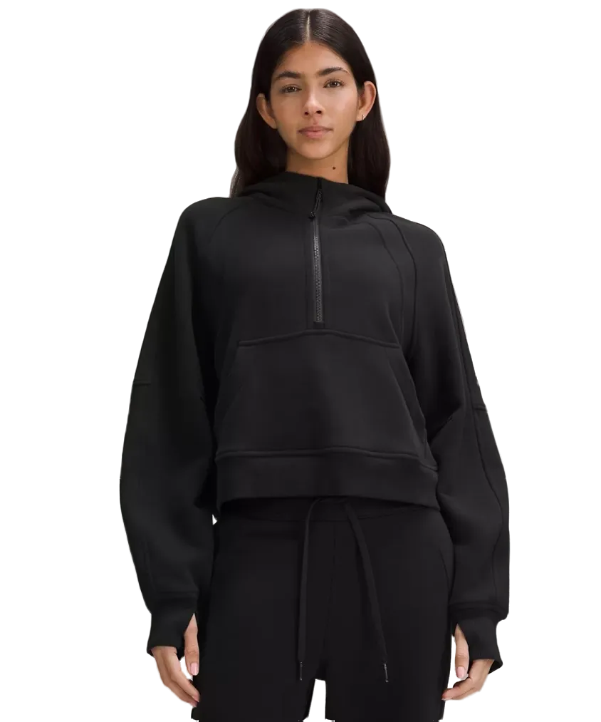 Lululemon Scuba Oversized Half-Zip Hoodie Black