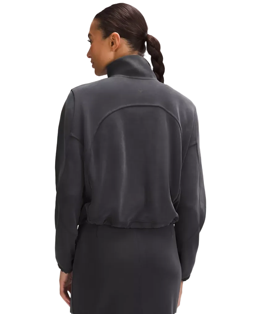 Lululemon Brushed Softstreme Half Zip Black