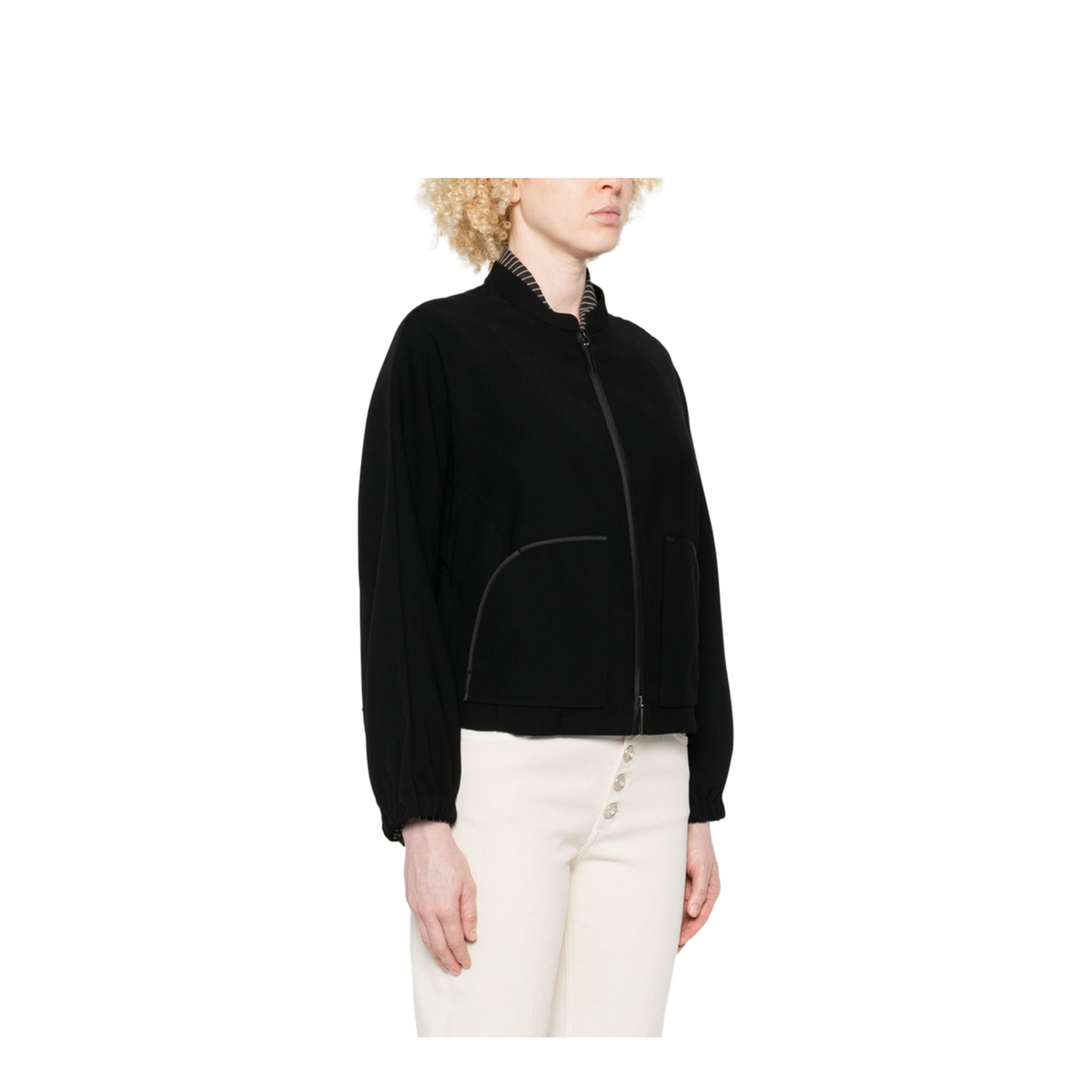 Technical Cady Blouson with Logo Embroidery