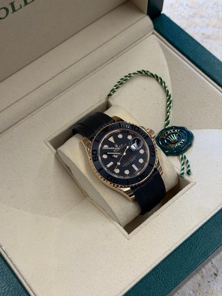 Rolex | Yacht-Master | 116655 | Rose gold | 40 mm | Rubber | Black | Automatic