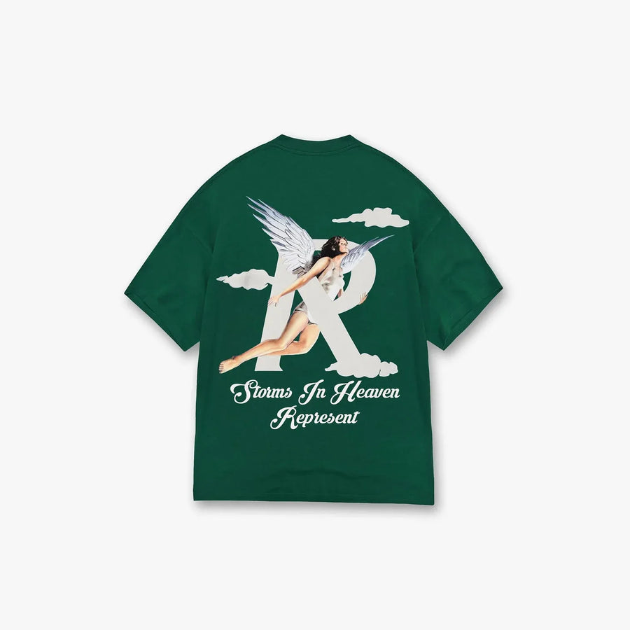 Represent Storms In Heaven T-Shirt Racing Green