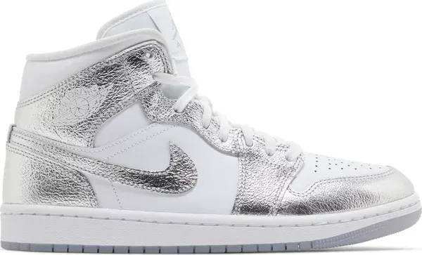Air Jordan 1 Mid SE Metallic Silver