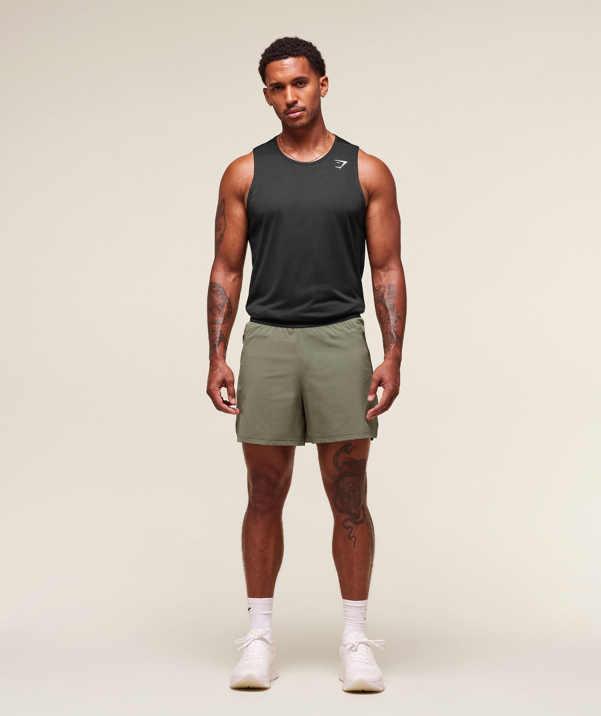 Gymshark Fit Elite 5" Shorts Base Green