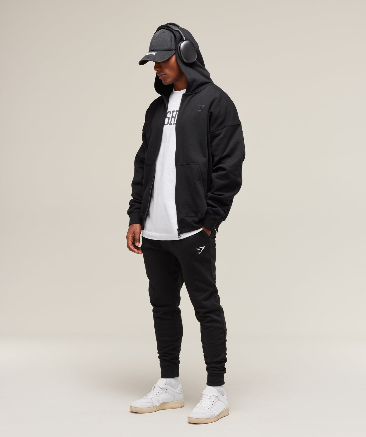 Gymshark Crest Joggers Black
