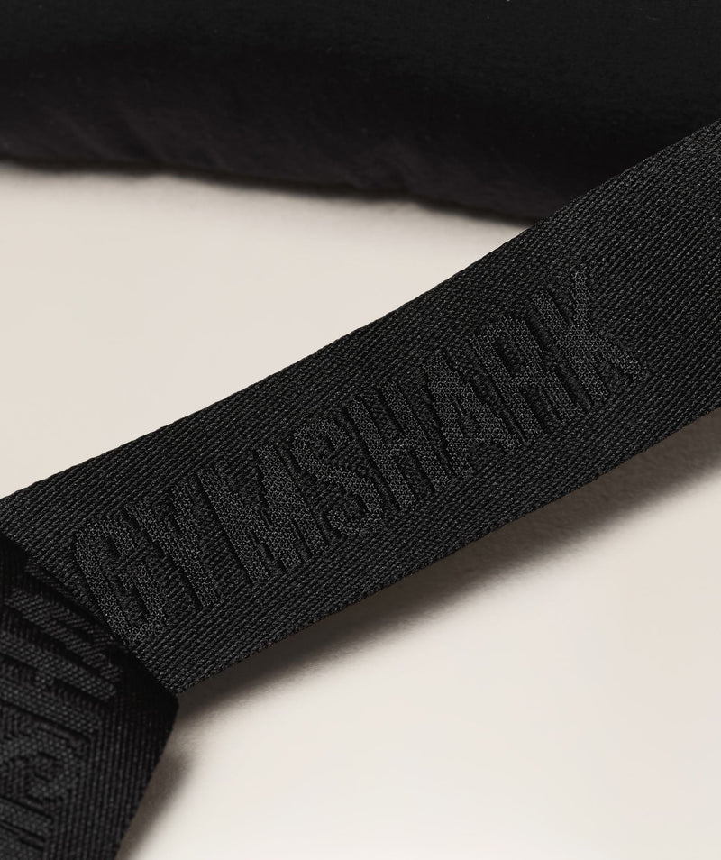 Women's Gymshark Pleat Sling Bag Black
