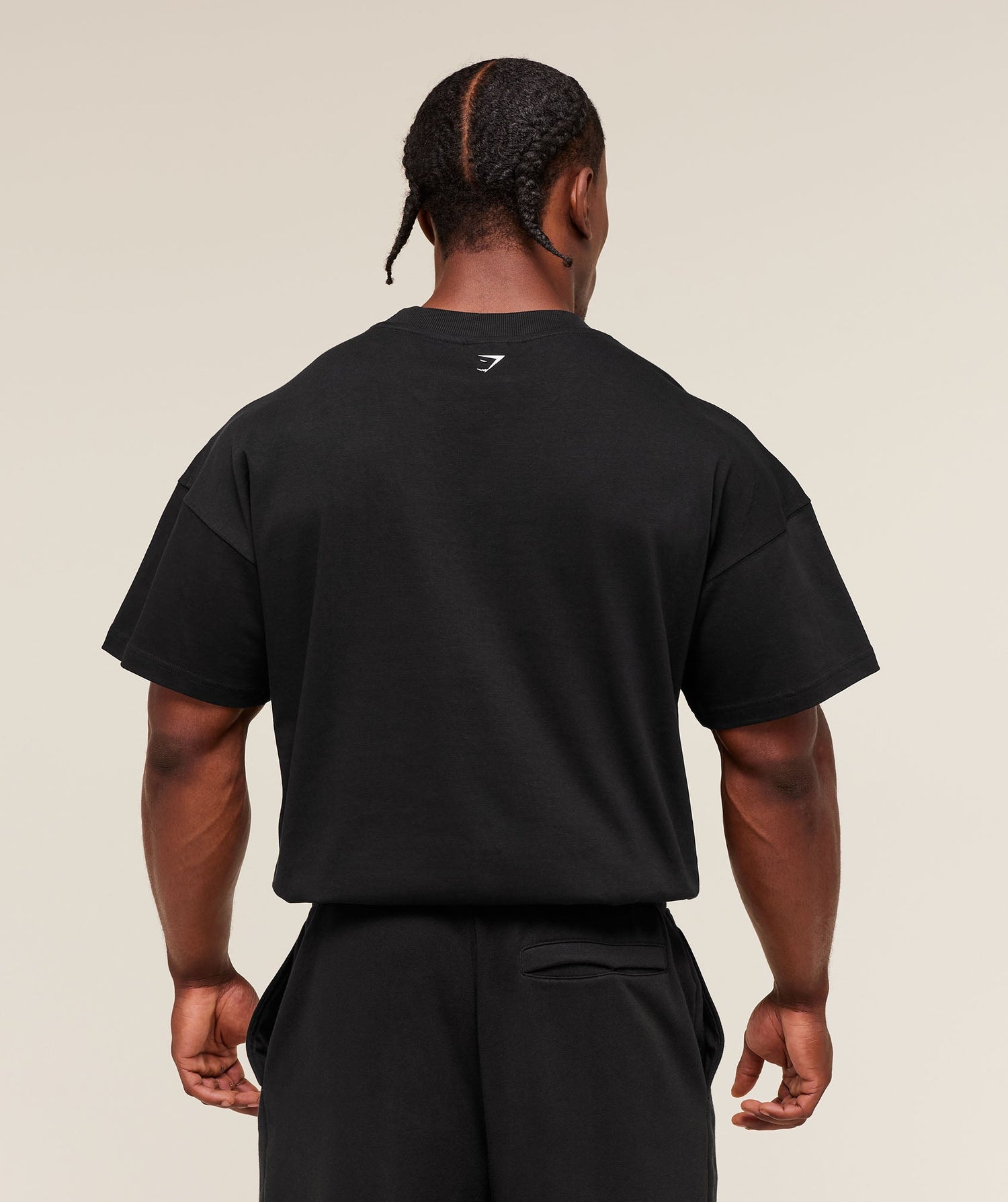 Gymshark Fade Graphic T-Shirt extreme oversized fit GS Black