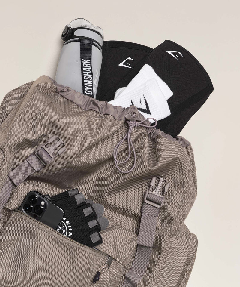 Women's Gymshark Bulk Backpack Linen Brown