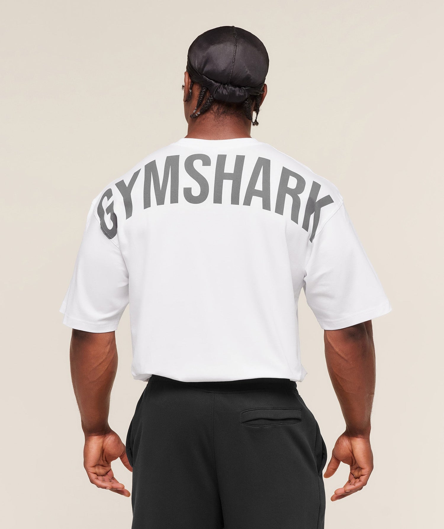 Gymshark Power T-Shirt oversized fit White