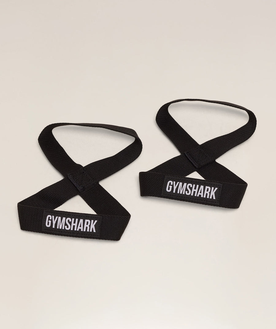 Gymshark Figure 8 Lifting Straps Black