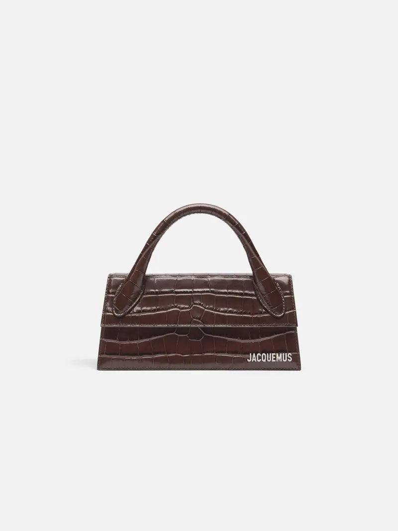 Jacquemus The Long Chiquito Long Signature Handbag Dark Brown