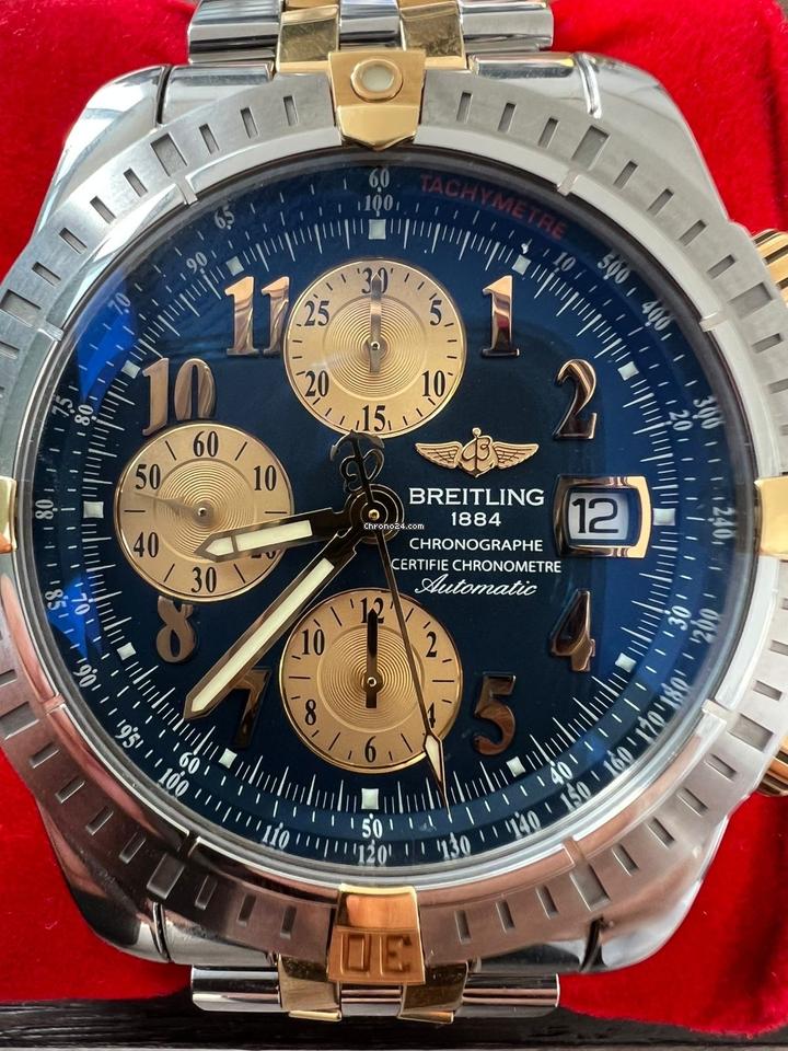 Breitling Chronomat Evolution B13356 Two-Tone Steel & 18 K Go