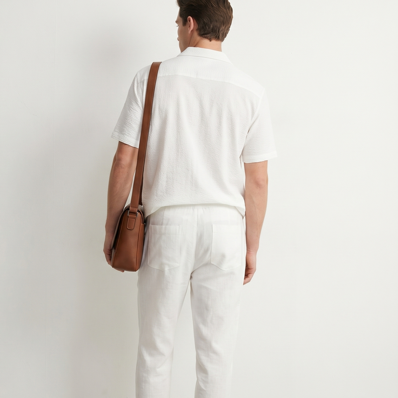 LINEN PANTS WHITE