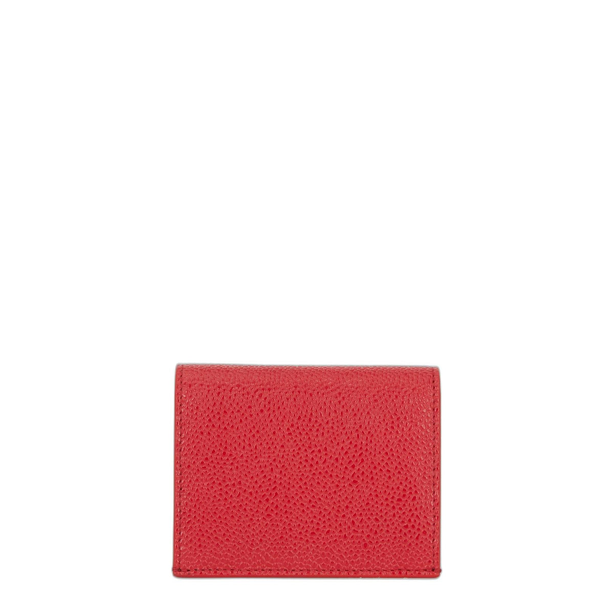 Pebble Grain Leather Anchor Double Card Holder