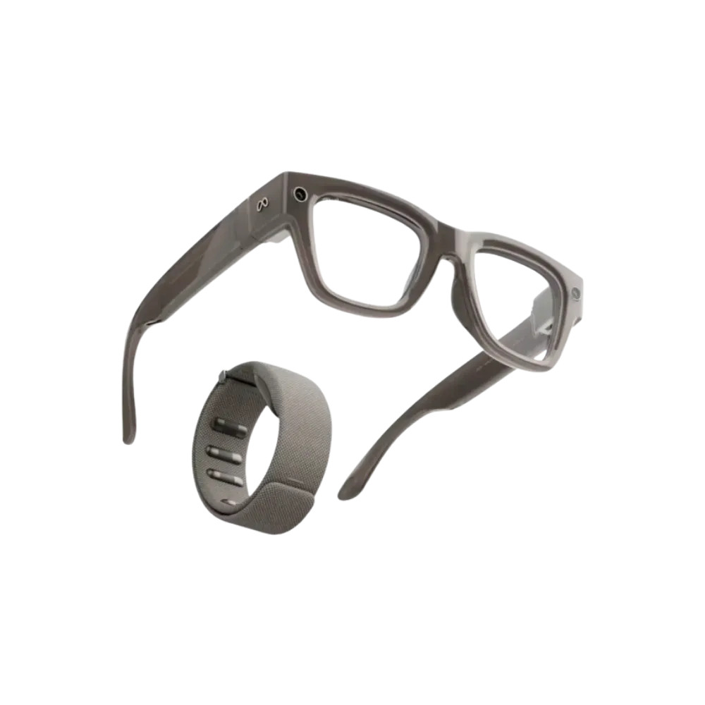 Meta x Ray-Ban Display & Neural Band AI Glasses - Shiny Sand (Standard Frame)