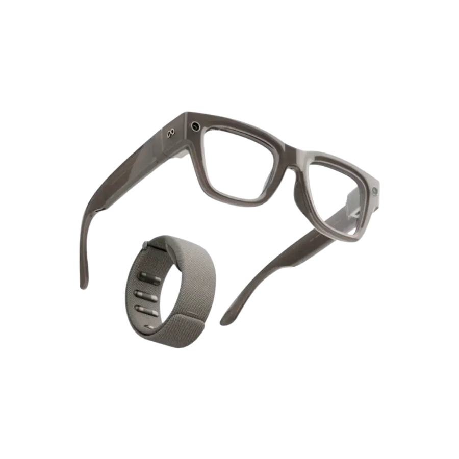 Meta x Ray-Ban Display & Neural Band AI Glasses - Shiny Sand (Standard Frame)