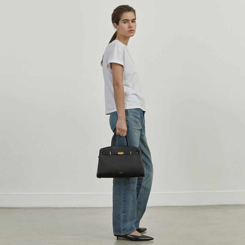 DeMellier The Midi Hudson burgundy small grain